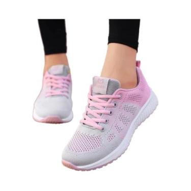 Imagem de Tênis De Corrida Feminino Leve E Confortável Para Esportes, Jogging E 