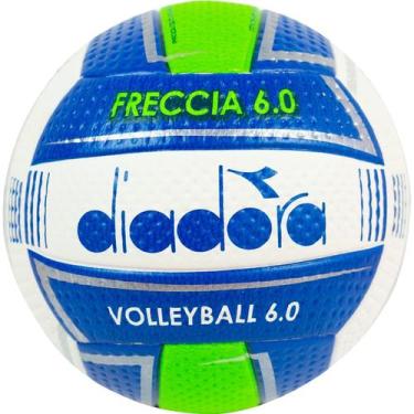Imagem de Bola de Volleyball Diadora Oficial Protech Freccia 6.0, Branco, Azul, 