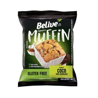 Imagem de Muffin Sem Glúten Coco Com Chocolate com 10 unidades de 40g - Belive