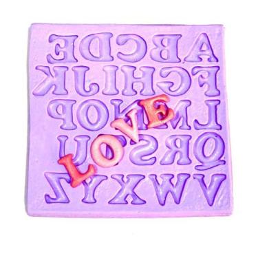 Imagem de Molde de silicone alfabeto para decorar f83 - Confeitaria dos moldes