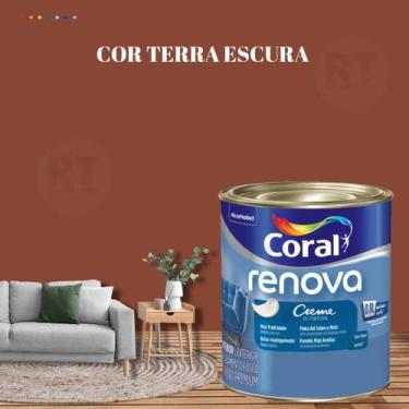 Imagem de Tinta de Parede Acrílica Coral Renova Cor Laranja 800ml Lavável Premiu