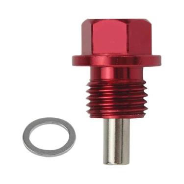 Imagem de Parafuso Magnético De Drenagem De Óleo De Alumínio M12x15 M12x125 M14x