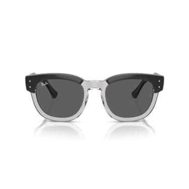 Imagem de Ray-Ban Óculos de sol femininos RB0298SF Mega Hawkeye Square, Cinza escuro em transparente/cinza escuro, 53 mm