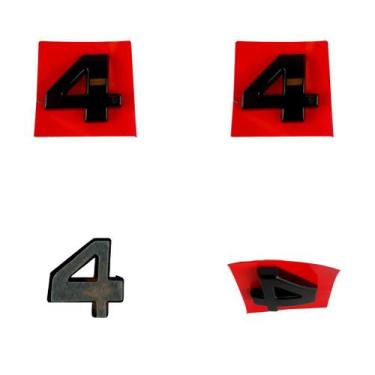 Imagem de Número 4 Adesivo De Emblema Letreiro Carro Moto Caminhão - Marcon