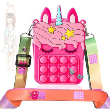 Imagem de Pop Purse Bag Fidget Toys para mulheres e meninas, brinquedos de bolsa