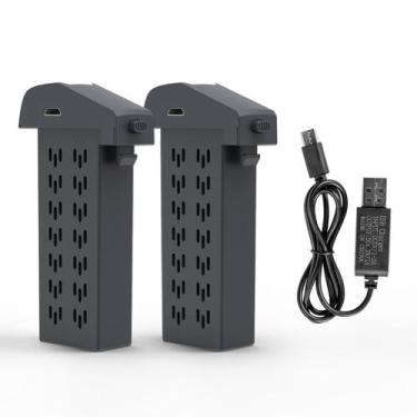 Imagem de Bateria de drone JAAY 3,7 V 1500 mAh (2 unidades) com cabo de carregam