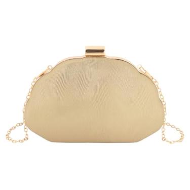 Imagem de Bolsa feminina Seashell Evening Bag Mermaid Chain Strap Clutch Shoulder Bag, 09 - ouro