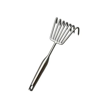 Imagem de predolo Ancinho de mão, ancinho de jardim portátil compacto com furo para pendurar, ferramenta de jardinagem, cultivador para cavar, soltar o solo e remover, S