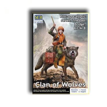 Imagem de Master Box 24086 1/24 Pоst-Apocalyptic Series. The Last Bridge. Kit No. 8. Clan of Wolves