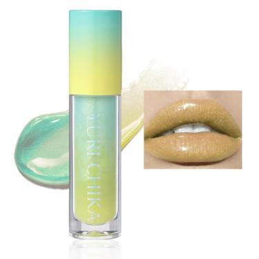 Imagem de JUR MORNIER Super Stay Lip Gloss, Multichrome Colorstay Overtime, maquiagem labial líquida com glitter instantâneo altamente pigmentado, 0,12 ml (LG-005, 3,5 ml)