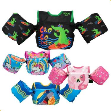 Imagem de 2X Colete Salva Vidas Infantil Menina Menino Boia Braço Espu