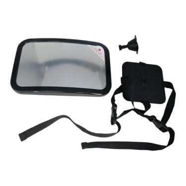 Imagem de Fenteer Espelho retrovisor para bebê, espelho retrovisor para banco traseiro de carro, flexível, fácil de instalar, fácil de observar, à prova de quebra
