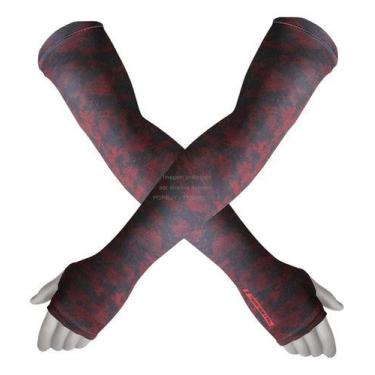 Imagem de Manguitos Proteção Uv 50 Ciclismo Moto Compressão Tempestal, Camuflada