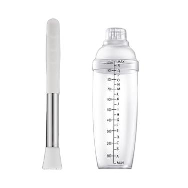 Imagem de predolo Conjunto de coqueteleira para chá de limão, kit de coqueteleira transparente, copo de mistura, misturador de expresso para bar de viagem, preparação, 1000 Ml