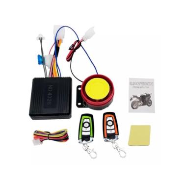 Imagem de Alarme Moto Com Partida Remota Controle Sistema Antifurto, alarme de segurança antifurto universal sem fio de 12V com 2 controles remotos, sem necessidade de chave