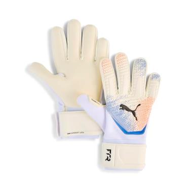 Imagem de PUMA Luvas de goleiro unissex Future Match com corte negativo, branco brilhante vermelho - ultra azul AH25, 10