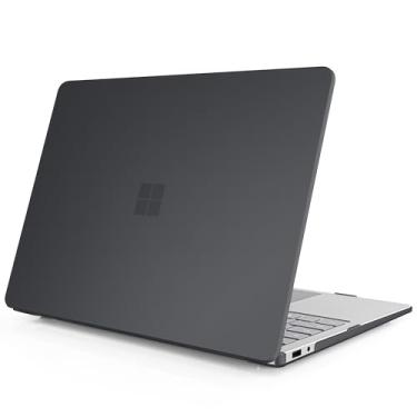 Imagem de Mektron Capa fosca para laptop Microsoft Surface 2025 Windows 11 Copilot+ PC Surface Laptop 13 polegadas capa para tela sensível ao toque compatível com o modelo 2095, preto fosco