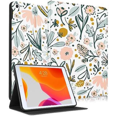 Imagem de Uppuppy Capa para iPad Air de 3ª geração, capa fofa para Apple iPad Pro de 10,5 polegadas, fofa, crianças, mulheres, meninas, feminina, kawaii, flores florais, design bonito exclusivo para iPad Air 3