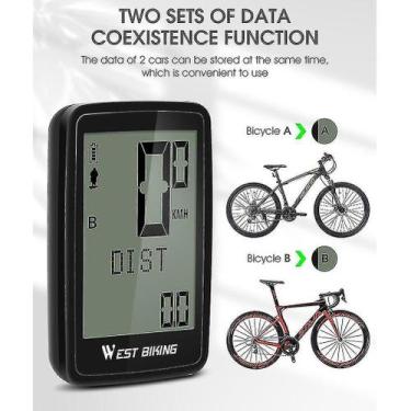 Imagem de Computadores de bicicleta 1 conjunto pvc west biking 5 idiomas 21 funç