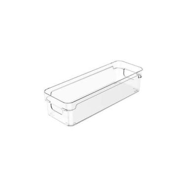 Imagem de Organizador De Geladeira Acrílico Porta Latinhas Clear Ou