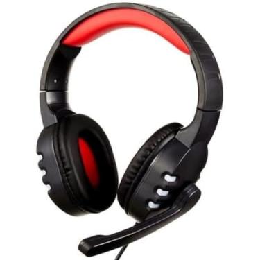 Imagem de Headset Fone de Ouvido Gamer Pro Microfones Com As Almofadas omnidirecional Com Cancelamento de Ruído Melhor Desempenho Compatível com PC, Principais Games e Consoles, Celular (Vermelho)