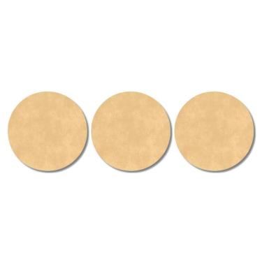 Imagem de Kit 3 Pele Animal 55Cm Couro S Aro Conga Bongo Atabaque Luen