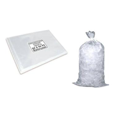 Imagem de Saco Plástico Transparente Cesta Básica 50X70 0,012Mm  1Pct 