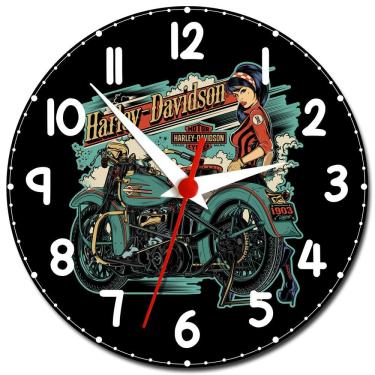 Imagem de Relógio De Parede Moto Harley  Decoração