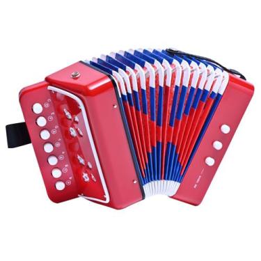 Imagem de Acordeão LIEKE Mini, botão de 10 teclas para crianças e iniciantes, ve