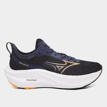 Imagem de Tênis Mizuno Base One Masculino, Marinho, Laranja, 38