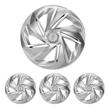 Imagem de Jogo Calota Aro 13 Nitro Silver 206 207 208 307 4008 Hoggar + Selo Resinado