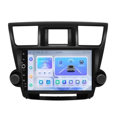 Imagem de JOYING Rádio automotivo para Toyota Highlander 2008-2013, unidade de cabeça Android 13, tela sensível ao toque IPS 1280 x 800, com CarPlay e Android Auto, 4 GB + 64 GB, AM/FM, Bluetooth, botão de