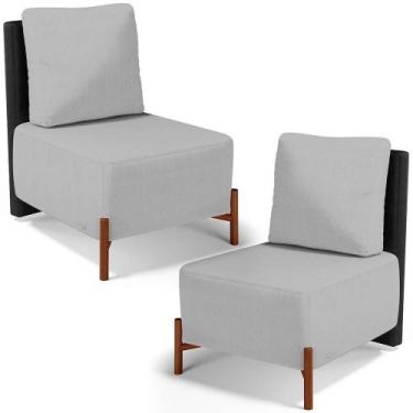 Imagem de Kit 02 Poltronas Decorativas Sala De Estar Living Hungria L02 material