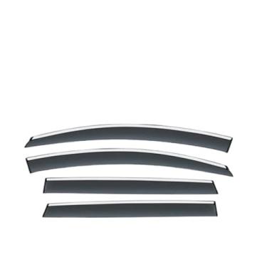 Imagem de GRJQRKHZ Defletor de janela lateral de carro para C&itroen C3-Xr 2015-2022 Weathershied viseira de porta vento sol proteção chuva janela lateral defletores de vento