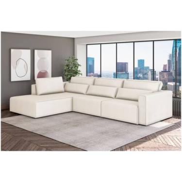 Imagem de Sofá 6 Lugares Retrátil Reclinável Mediterrâneo Abruzzo Flexforma Esto