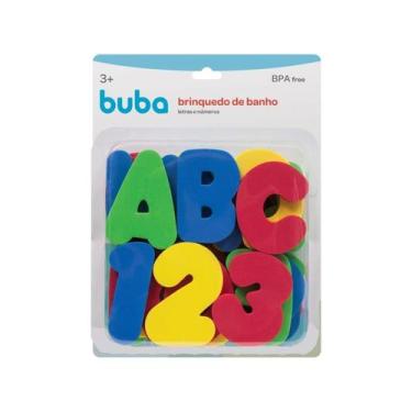 Imagem de Brinquedo de banho letras e números eva - buba 10738