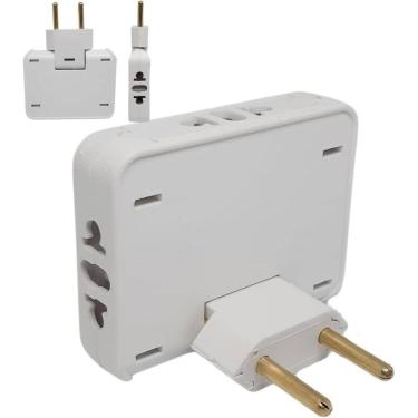 Imagem de Adaptador De Tomadas Articulado 3 Entradas Benjamin 10A