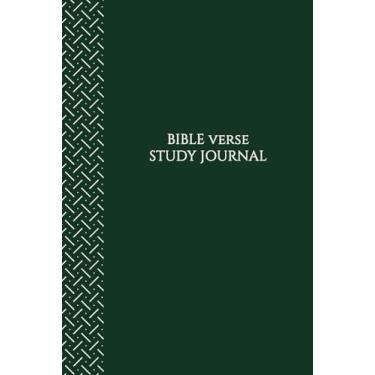 Imagem de Bible Verse Study Journal (Green and White, 6x9): A Guided Journal for Prayer, Praise and Reflection through the Study of Scripture Verses
