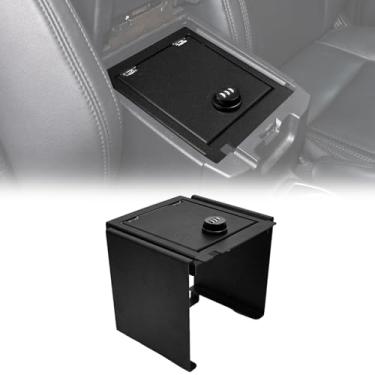 Imagem de JHD-TOGO SAFECaixa de console cofre compatível com acessórios Toyota Tacoma 2016-2023 caixa de bloqueio de console central com combinação de dígitos apoio de braço cofre caixa de armazenamento