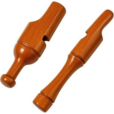 Imagem de Apito Inhambu Açu 09 + Apito Codorna 28 Pios em madeira profissionais