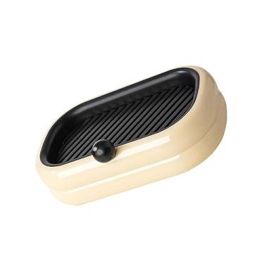 Imagem de Generic Saboneteira Fofa, Suporte de Sabonete de Parede Ventilado Sem Perfurações PP para Casa (Bege)