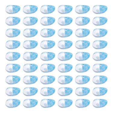 Imagem de Contas de acrílico de 50 g a granel para fabricação de joias Nugget contas espaçadoras de plástico irregular para brincos pulseiras, fabricação de colar, fabricação de chaveiro, azul celeste claro