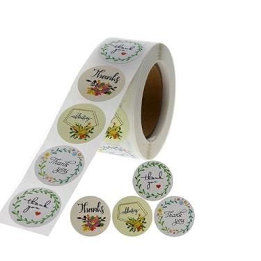 Imagem de 500 peças de 2,5 polegadas Thank You for Supporting My Small Business Adesivos pretos redondos selos autoadesivos à prova d'água para embalagem de envelopes caixas pedidos sacos de presente (Thank You