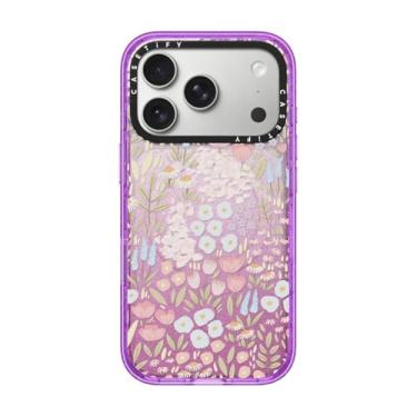 Imagem de CASETiFY Capa Impact para iPhone 17 Pro [fina/compatível com Magsafe/2,5 m. Proteção contra quedas de grau militar 4X] - Eleanor - Glitter Roxo