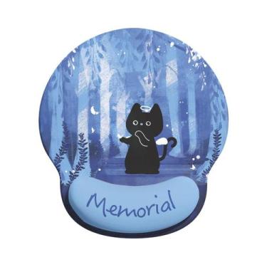 Imagem de Mouse pad com apoio de pulso, suporte de silicone macio - yiweisai