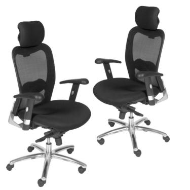 Imagem de Kit 02 Cadeiras Escritório New Ergon F02 Preto