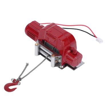 Imagem de Yunseity Guincho de Metal para Carro RC, Guincho Simulado Em Liga de Alta Resistência para Rastreador RC 1/10 - Design Realista, Experiência Off-road - Elétrico para Entusiastas de Carros (Vermelho)