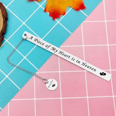 Imagem de Presentes de simpatia para perda de irmão marcador de livro mental em memória de irmão presente de luto para homens perda de irmão lembrança lembrança presente