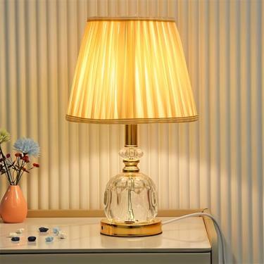 Imagem de Luminária de mesa contemporânea de cristal LED, estilo moderno e criativo, para sala de estar, escritório, casa de campo, hotel, quarto, mesa de cabeceira (Estilo 18)