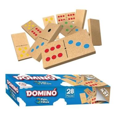 Imagem de Jogo dominó de madeira - pais e filhos 107721
